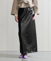 H　BEAUTY&YOUTH UNITED ARROWS | ＜H＞レザーライクマキシスカート(スカート)