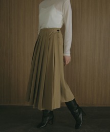 WIDE PLEATS SKIRT
