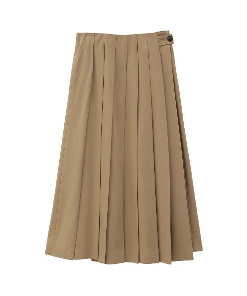 MANOF(マノフ)の「WIDE PLEATS SKIRT(スカート・レディース・ベージュ/ブラック・S/M)」の15枚目の写真