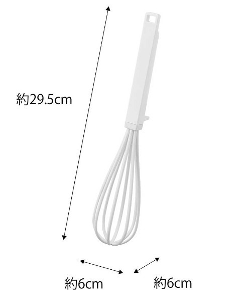 GEORGE'S（ジョージズ）の「WEB限定 tower/タワー シリコンハンドル 泡立て器（キッチンツール・レディース・ホワイト・FREE）」の3枚目の写真