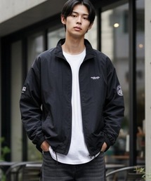 Mark Gonzales | MARK GONZALES ARTWORK COLLECTION/マークゴンザレス 別注 オーバーサイズ パイピング ナイロンジャケット/トラックジャケット/ブルゾン/レディース メンズ(ナイロンジャケット)