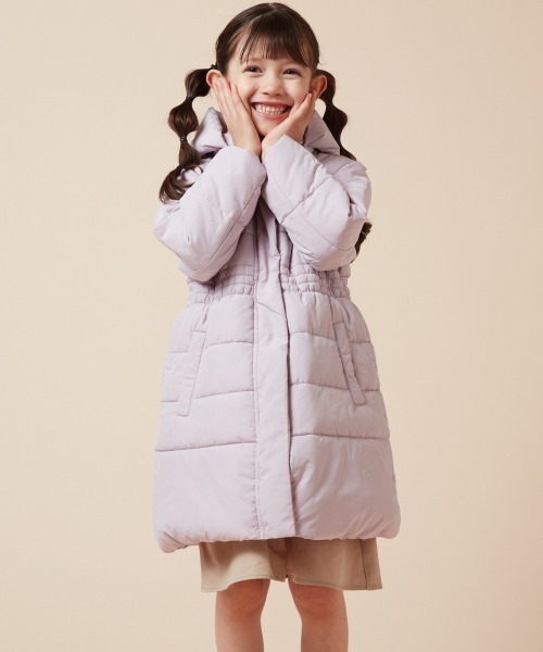 【セール】[100-130]フィット＆フレア中綿ロングコート（ダウンジャケット/コート）｜a.v.v（アーヴェヴェ）