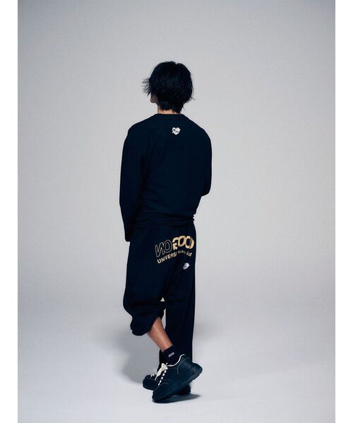 Ungrid（アングリッド）の「【NO GOOD TV×Ungrid】“NO“ GOOD UNIVERSITY LOGO Sweatpants（スウェットパンツ・レディース・ブラック/ホワイト・SMALL/LARGE/MEDIUM）」の20枚目の写真