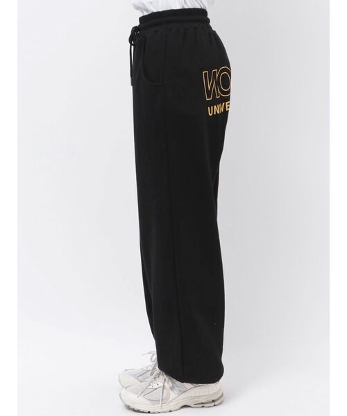 Ungrid（アングリッド）の「【NO GOOD TV×Ungrid】“NO“ GOOD UNIVERSITY LOGO Sweatpants（スウェットパンツ・レディース・ブラック/ホワイト・SMALL/LARGE/MEDIUM）」の3枚目の写真