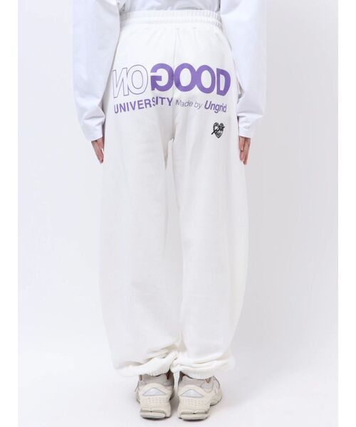 Ungrid（アングリッド）の「【NO GOOD TV×Ungrid】“NO“ GOOD UNIVERSITY LOGO Sweatpants（スウェットパンツ・レディース・ブラック/ホワイト・SMALL/LARGE/MEDIUM）」の9枚目の写真