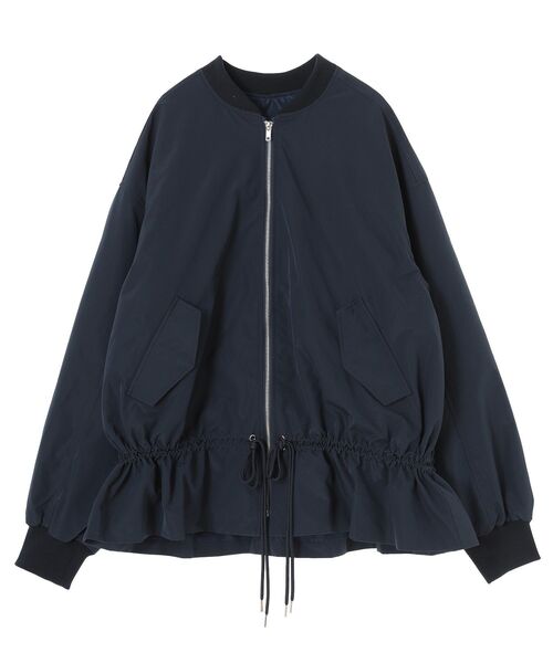 Green　Parks（グリーンパークス）の「■高橋愛×GreenParksドロストMA-1（MA-1・レディース・アイボリー/ブラック/ネイビー・FREE）」の3枚目の写真