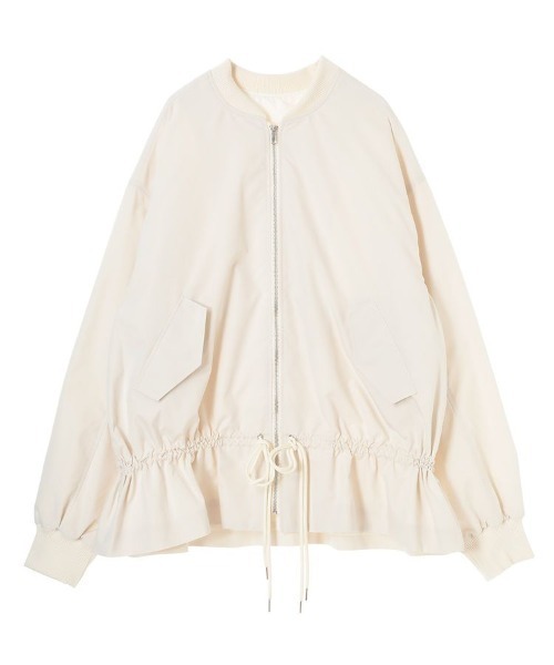 Green　Parks（グリーンパークス）の「■高橋愛×GreenParksドロストMA-1（MA-1・レディース・アイボリー/ブラック/ネイビー・FREE）」の14枚目の写真