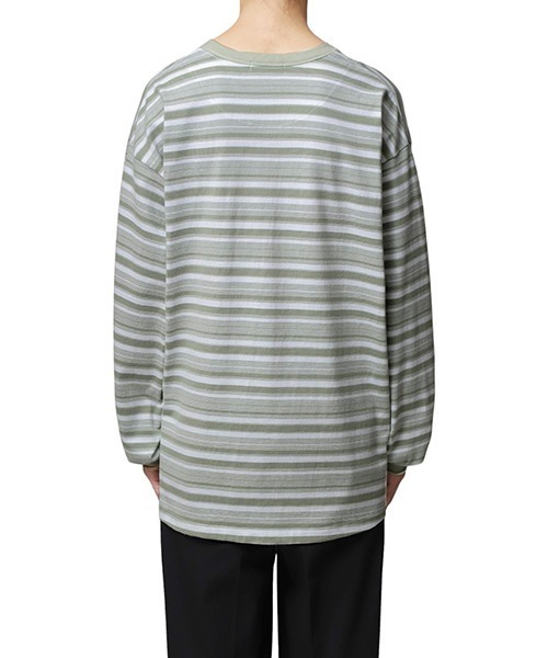 POLYPLOID（ポリプロイド）の「POLYPLOID / ポリプロイド：OVERSIZE LONGSLEEVE B：B-7-001-013[COR]（Tシャツ/カットソー・メンズ・ホワイト系その他・2/3/4）」の8枚目の写真