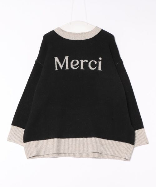 ロゴジャガードニットオーバーサイズプルオーバー（ニット/セーター）｜STYLEBLOCK（スタイルブロック）