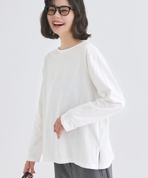 レギュラーコットンサイドスリットカットソー レイヤード