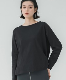 レギュラーコットンサイドスリットカットソー レイヤード