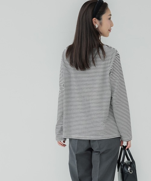 coca(coca)(コカ)の「レギュラーコットンサイドスリットカットソー レイヤード(Tシャツ/カットソー・レディース・ブラック/ホワイト/その他1/チャコール・S/L/M)」の17枚目の写真