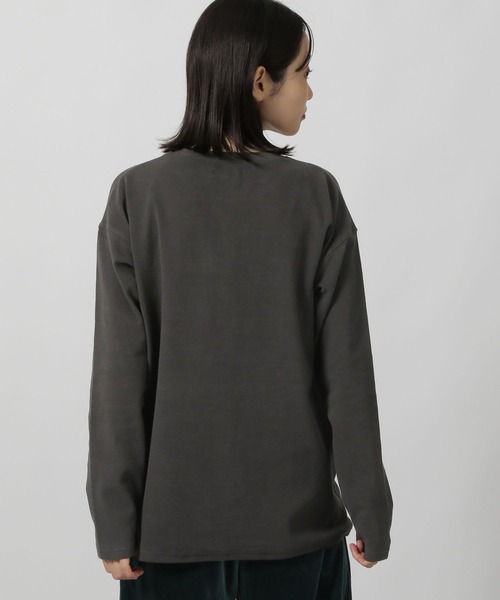 LAKOLE（ラコレ）の「フロッキーロゴスムース長袖T / 231916（Tシャツ/カットソー・レディース・ピンク/チャコール/グレー/オフホワイト・FREE）」の15枚目の写真