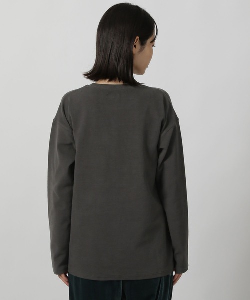 LAKOLE（ラコレ）の「フロッキーロゴスムース長袖T / 231916（Tシャツ/カットソー・レディース・ピンク/チャコール/グレー/オフホワイト・FREE）」の21枚目の写真