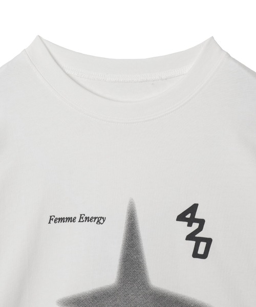 Figments(フィグメンツ)の「TwinkleプリントロンT(Tシャツ/カットソー・レディース・ホワイト/チャコールグレー・FREE)」の12枚目の写真