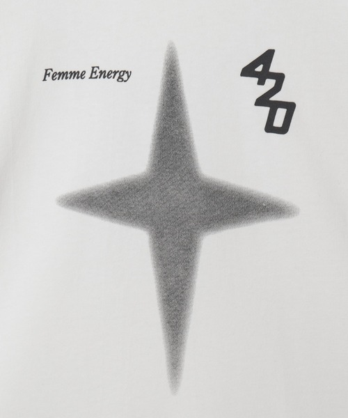 Figments(フィグメンツ)の「TwinkleプリントロンT(Tシャツ/カットソー・レディース・ホワイト/チャコールグレー・FREE)」の14枚目の写真