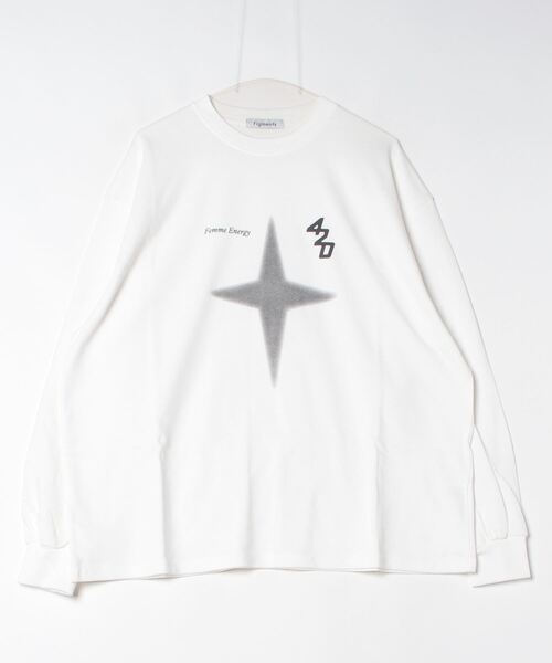 Figments(フィグメンツ)の「TwinkleプリントロンT(Tシャツ/カットソー・レディース・ホワイト/チャコールグレー・FREE)」の18枚目の写真