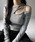 me+em selecti~[ZNgj́uy Rcolor zV_[JbgAEgXgbvugbvX ^ shoulder cutout strap lib topsiTVc/Jbg\[jvbO[