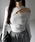 me+em selecti~[ZNgj́uy Rcolor zV_[JbgAEgXgbvugbvX ^ shoulder cutout strap lib topsiTVc/Jbg\[jvbzCg