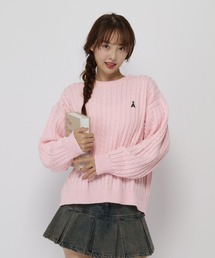 ALAND | 【UNISEX】ALAND／Aロゴケーブルニットプルオーバー(ニット/セーター)