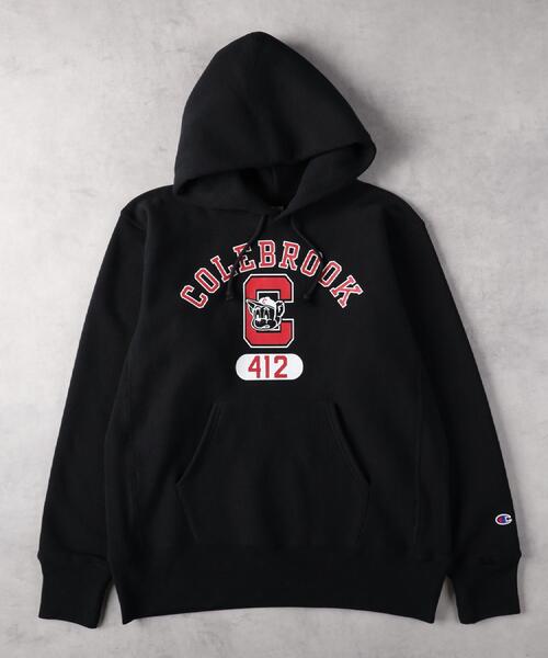 Champion(チャンピオン)の「Champion(チャンピオン)【メンズ】「REVERSE WEAVE」プリントプルパーカー(パーカー・メンズ・ブラック/オフホワイト・M/L/XL)」の10枚目の写真