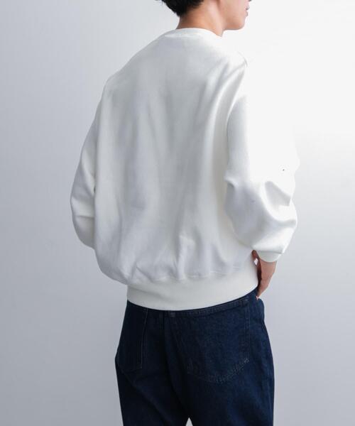 FORK&SPOON(フォークアンドスプーン)の「FORK&SPOON ラフィー裏毛クルーネックスウェット(スウェット・メンズ・ブラック/オフホワイト/ブルー・5/4)」の5枚目の写真