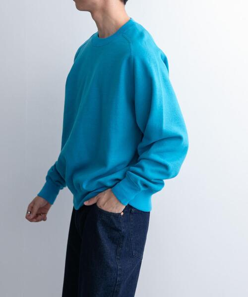 FORK&SPOON(フォークアンドスプーン)の「FORK&SPOON ラフィー裏毛クルーネックスウェット(スウェット・メンズ・ブラック/オフホワイト/ブルー・5/4)」の12枚目の写真