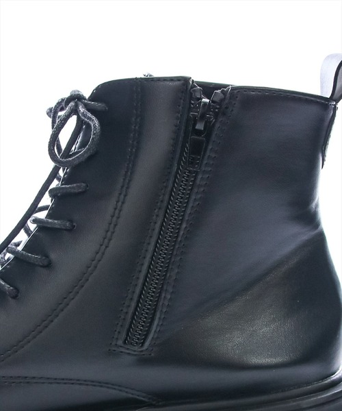 clear（クリア）の「トラックソールレースアップブーツ［大人 カジュアル 着回し力抜群］≪再入荷≫（ブーツ・レディース・ブラック・M/L）」の6枚目の写真