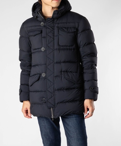 HERNO(ヘルノ)の「HERNO L'Eskimo JACKET ヘルノ レスキモー ダウンジャケット(ダウンジャケット/コート・メンズ・ブラック/ダークグレー/ブラウン系1・50/46/48/44)」の6枚目の写真