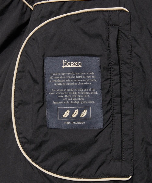 HERNO(ヘルノ)の「HERNO L'Eskimo JACKET ヘルノ レスキモー ダウンジャケット(ダウンジャケット/コート・メンズ・ブラック/ダークグレー/ブラウン系1・50/46/48/44)」の17枚目の写真