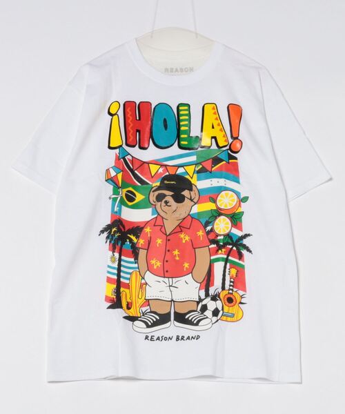 ARCHIVER(アーカイバ)の「【REASON CLOTHING】HOLA BEAR TEE(Tシャツ/カットソー・レディース・ホワイト・MEDIUM/LARGE)」の6枚目の写真