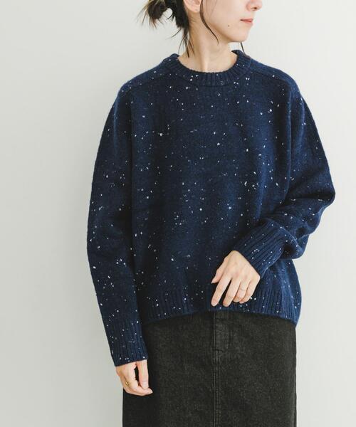 セール】ネップクルーネックニット（ニット/セーター）｜ITEMS