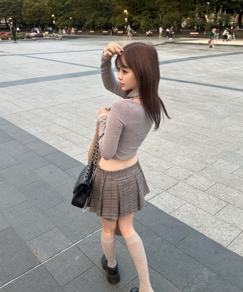 MAINLYTRULY（メインリィトゥルリィ）の「タイ付き ショート カーデ（カーディガン/ボレロ・レディース・グレー・M）」の15枚目の写真