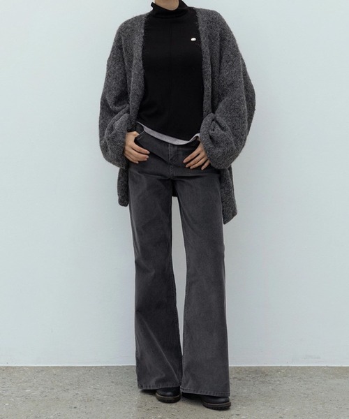 3.3 Field Trip （3.3フィールドトリップ）の「3.3 Field Trip／カラーブロックTOP（Tシャツ/カットソー・レディース・ブラック/アイボリー・FREE）」の4枚目の写真