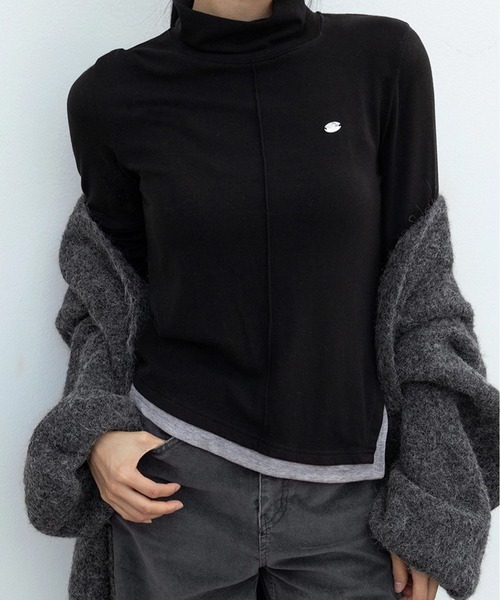 3.3 Field Trip （3.3フィールドトリップ）の「3.3 Field Trip／カラーブロックTOP（Tシャツ/カットソー・レディース・ブラック/アイボリー・FREE）」の6枚目の写真