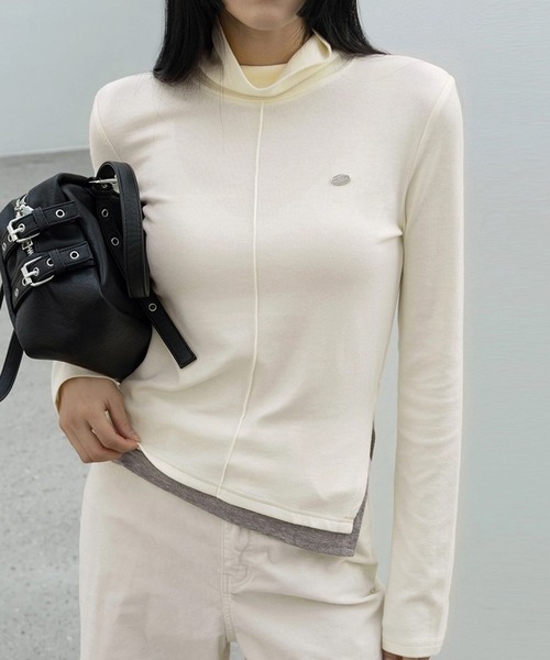 3.3 Field Trip （3.3フィールドトリップ）の「3.3 Field Trip／カラーブロックTOP（Tシャツ/カットソー・レディース・ブラック/アイボリー・FREE）」の12枚目の写真