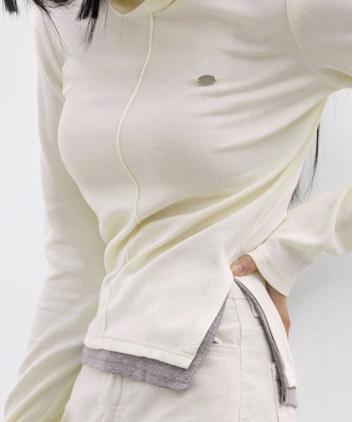 3.3 Field Trip （3.3フィールドトリップ）の「3.3 Field Trip／カラーブロックTOP（Tシャツ/カットソー・レディース・ブラック/アイボリー・FREE）」の15枚目の写真