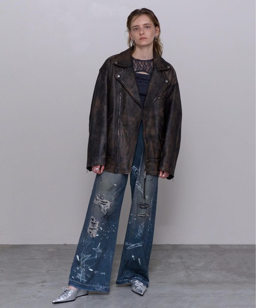 パンツ MAISON SPECIAL Denim Print Pants MAISON SPECIAL（メゾンスペシャル）の「Denim Print Pants