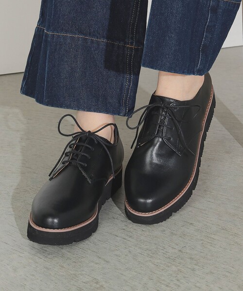 BEAMS HEART(ビームスハート)の「厚底 マニッシュ レースアップシューズ(22.5~24.5cm)(ドレスシューズ・レディース・ブラック/その他・SMALL/MEDIUM/LARGE)」の3枚目の写真
