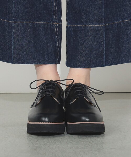 BEAMS HEART(ビームスハート)の「厚底 マニッシュ レースアップシューズ(22.5~24.5cm)(ドレスシューズ・レディース・ブラック/その他・SMALL/MEDIUM/LARGE)」の4枚目の写真