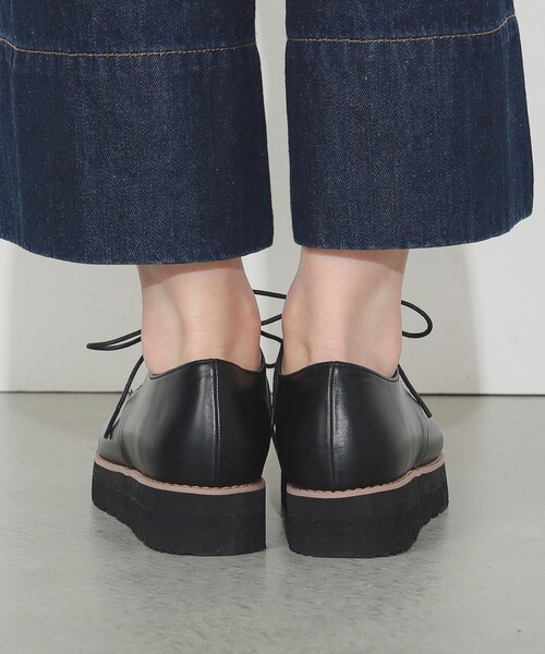 BEAMS HEART(ビームスハート)の「厚底 マニッシュ レースアップシューズ(22.5~24.5cm)(ドレスシューズ・レディース・ブラック/その他・SMALL/MEDIUM/LARGE)」の6枚目の写真