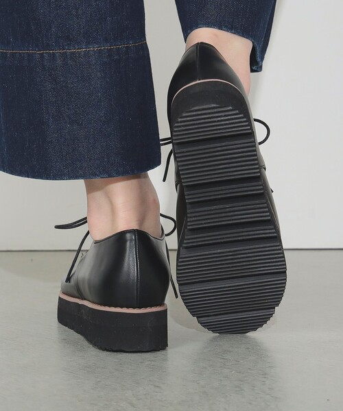 BEAMS HEART(ビームスハート)の「厚底 マニッシュ レースアップシューズ(22.5~24.5cm)(ドレスシューズ・レディース・ブラック/その他・SMALL/MEDIUM/LARGE)」の7枚目の写真