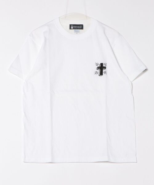 JUGLANS(ユグランス)の「【BIRTHREAD】タトゥー刺繍5.6oz /ロゴTシャツ/メンズ(Tシャツ/カットソー・メンズ・ホワイト系その他3/ホワイト系その他/ブラック系その他2/ブラック系その他3/ブラック系その他/ホワイト系その他2・M/XL/L)」の1枚目の写真