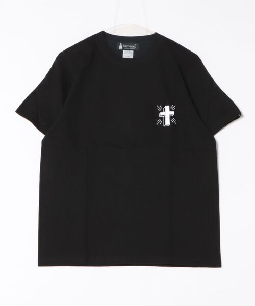 JUGLANS(ユグランス)の「【BIRTHREAD】タトゥー刺繍5.6oz /ロゴTシャツ/メンズ(Tシャツ/カットソー・メンズ・ホワイト系その他3/ホワイト系その他/ブラック系その他2/ブラック系その他3/ブラック系その他/ホワイト系その他2・M/XL/L)」の4枚目の写真