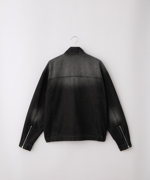 SERACE】Vintage design stand neck denim blouson