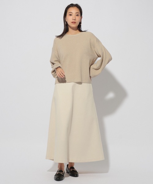 Elura（エルーラ）の「ハイゲージラメリブニット/286177（ニット/セーター・レディース・ライトグレー/グリーン系その他/ベージュ・FREE）」の21枚目の写真