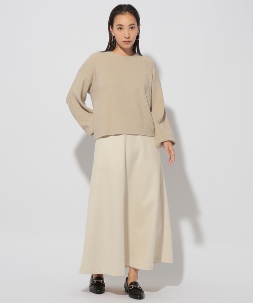 Elura（エルーラ）の「ハイゲージラメリブニット/286177（ニット/セーター・レディース・ライトグレー/グリーン系その他/ベージュ・FREE）」の19枚目の写真