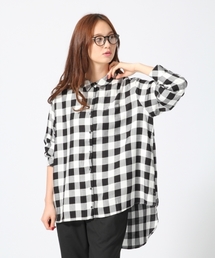GLOBAL WORK | 【先行SALE価格】レーヨンロングシャツ長袖/568292(シャツ/ブラウス)