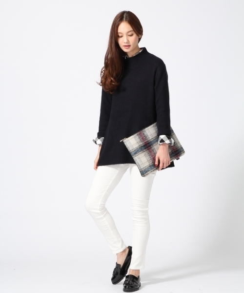 GLOBAL WORK（グローバルワーク）の「レーヨンロングシャツ長袖/568292（シャツ/ブラウス・レディース・ホワイト系その他/ホワイト/ネイビー/オフホワイト/グレー/その他/ダークブルー/イエロー/ワインレッド/その他1・MEDIUM/LARGE/SMALL）」の12枚目の写真