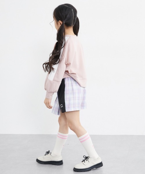 aochan♡sheller♡美品　vividチェックツイードキュロット セール】チェック柄ラップキュロット（女の子）（その他パンツ